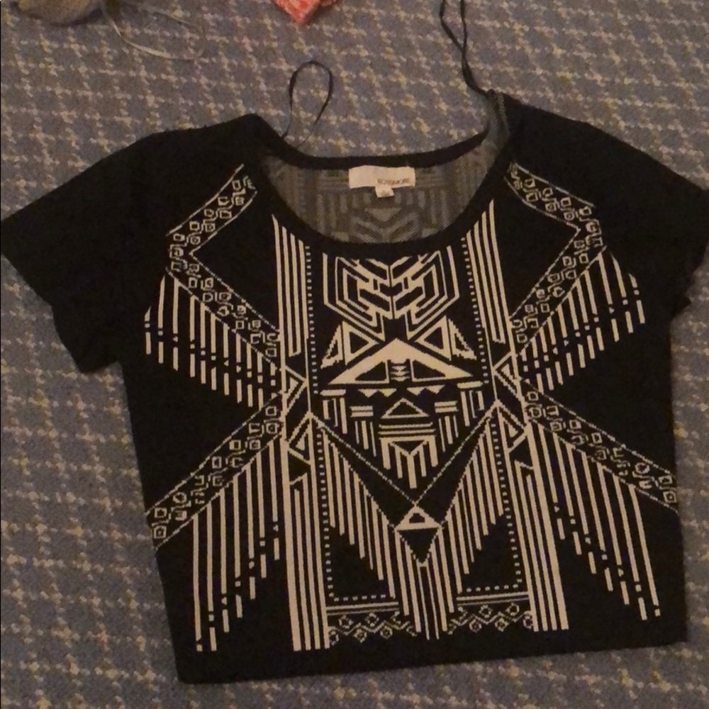 Black cropped going out top